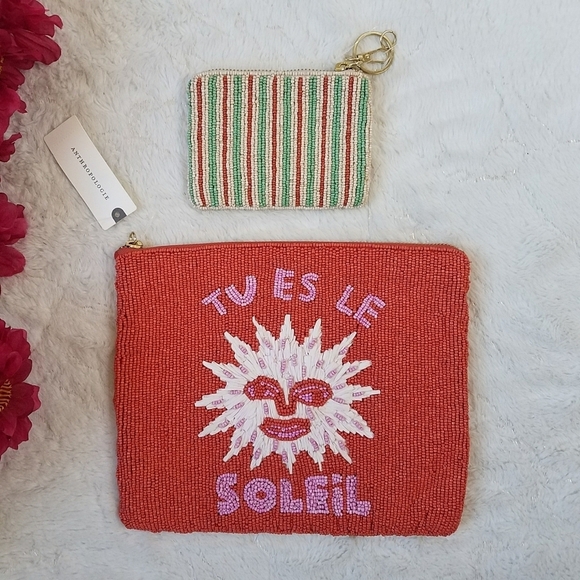 Anthropologie Beaded Pouch & Coin Pouch - Picture 2 of 8